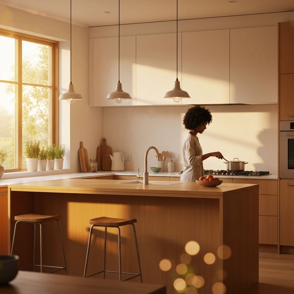 Beautiful open kitchen representing KURASU philosophy